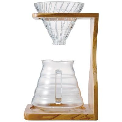ハリオ ギフト V60 オリーブウッド スタンド セットコーヒー ハンド