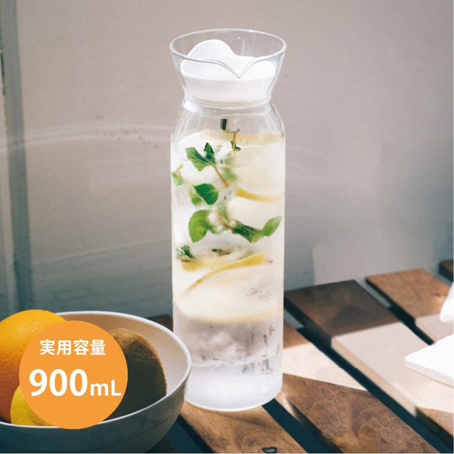 ハリオ ウォーターピッチャー WPC-90-W 冷水筒 900ml スリム シンプル
