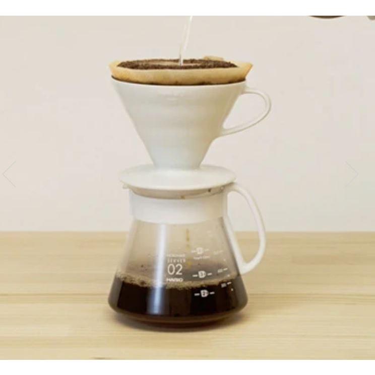 ハリオ ギフト ドリッパー おしゃれ カラードリッパー&ポット ホワイト