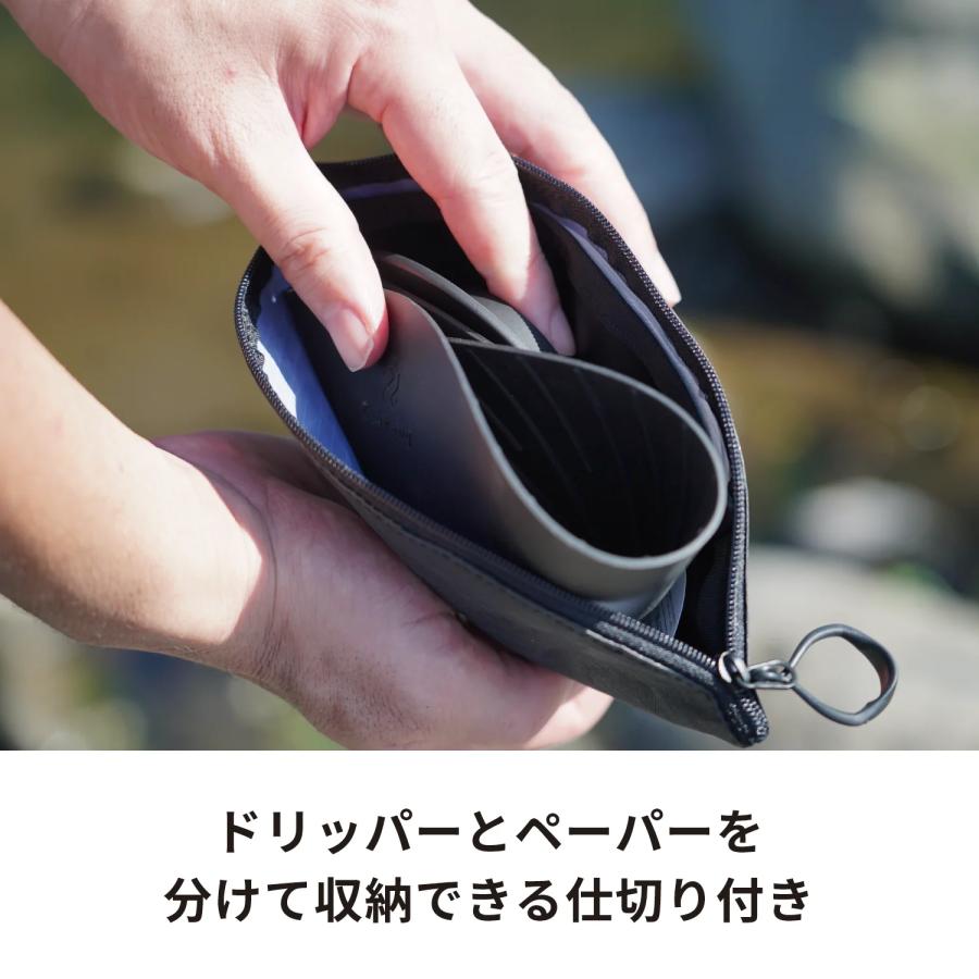 ハリオ コーヒー V60 ゼブランフラットドリッパーケース Zebrang
