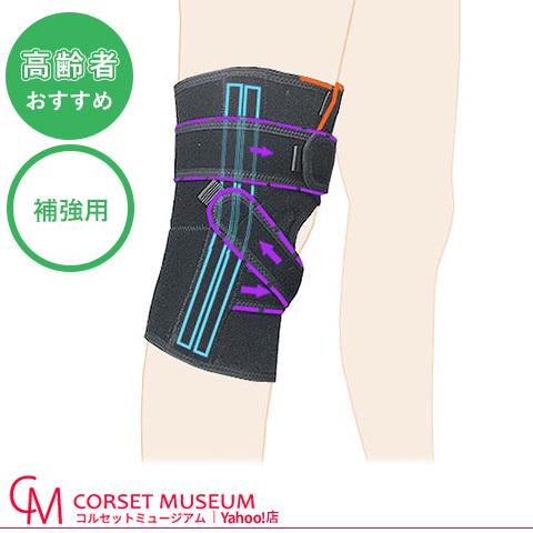 膝サポーター 高齢者 膝蓋骨ぐらつき ニーレスキュークロスサポート_1