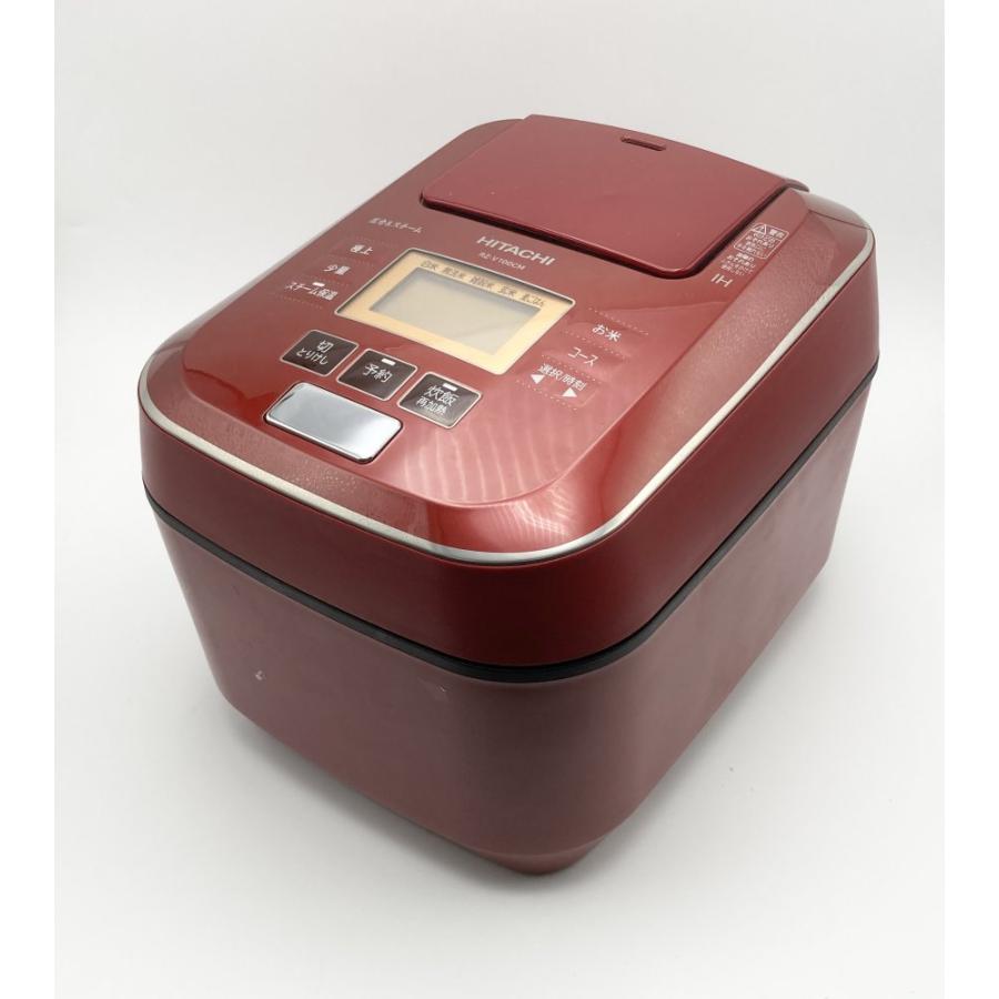 日立 炊飯器 5.5合 圧力IH ふっくら御膳 蒸気カット RZ-V100CM R