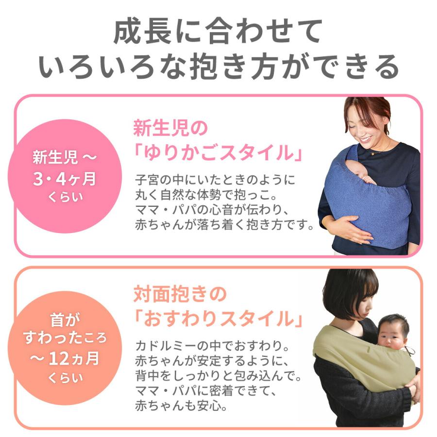 ベビースリング 新生児  2歳 3歳 横抱き 抱っこひも 抱っこ紐 5way 対面抱き 前向き 軽量 コンパクト 寝かしつけ 日本製 赤ちゃん 子供の画像