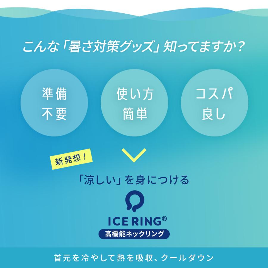 【20％OFFクーポン】ICE RING SUO Mサイズ アイスリング  スオ  クールリング 大人 M 大人用 レディース 女性 ジュニア ネッククーラー 子供 首 冷却 冷感｜hariti｜14