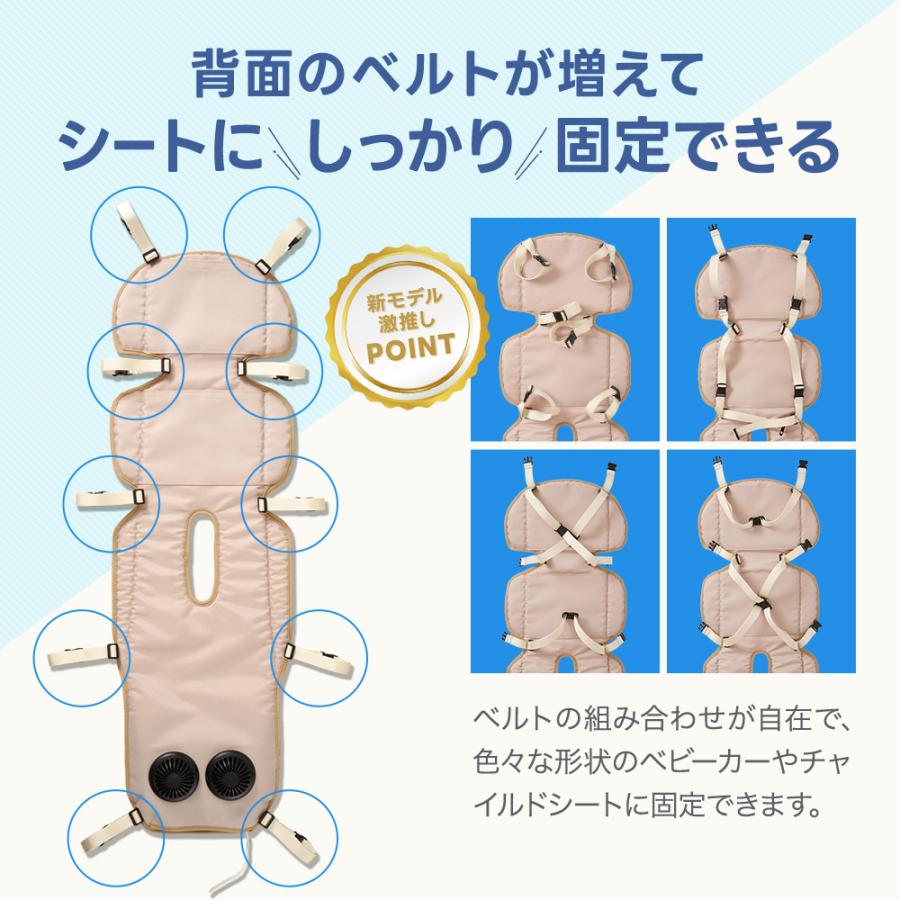 ちゃいなび（CHINAVI） ベビーカー シート ファン ファンシート ツイン