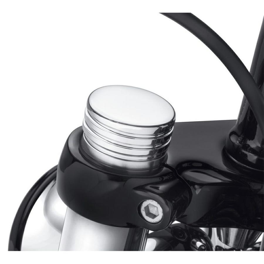【45500514】ハーレー純正 アッパーフォークステムカバー／ディファイアンス・ コレクション Chrome Upper Fork Nut