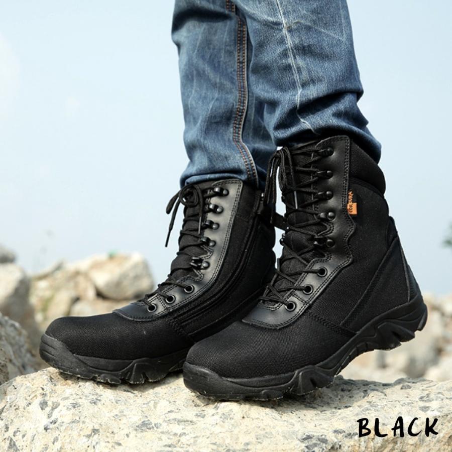 送料無料!】全2色 メンズ タクティカル コンバットブーツ マウンテン