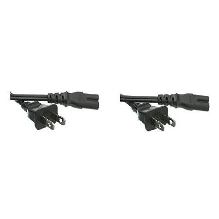 7ft 2-Prong Figure-8 Replacement Non-Polarized Computer/TV/DVD Power