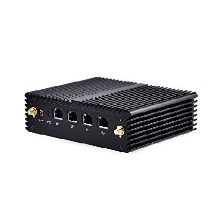 Qotom DIY Router by 4 LAN Mini PC with 8GB RAM and 64GB SSD, Extend 2.5 ...