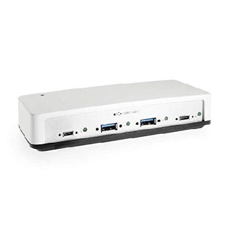 4ポートType - C USB 3.1 gen2 10 Gbps Hub with vl820チップおよびDINレール取り付けプレートキット ...