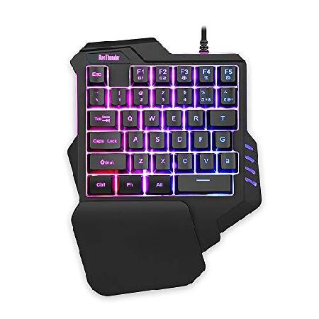 RedThunder G92片手ゲーミングキーボードRGBバックライト付き