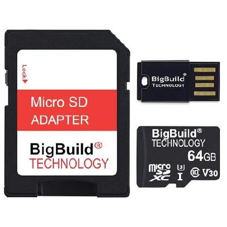 BigBuild Technology 64GB Ultra Fast 100MB/s U3 microSDXC Memory