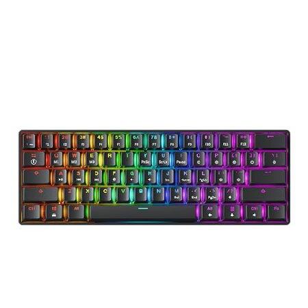 GK61 メカニカルゲーミングキーボード - 61キー マルチカラー RGB 