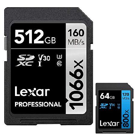 Lexar Professional 1066x SDXC UHS-I カード シルバーシリーズ 512GB 