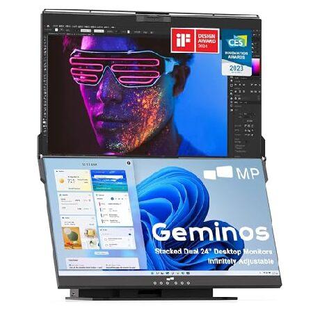 Geminos デュアル モバイルモニター 24インチ FHD1080P 60Hz IPS LED