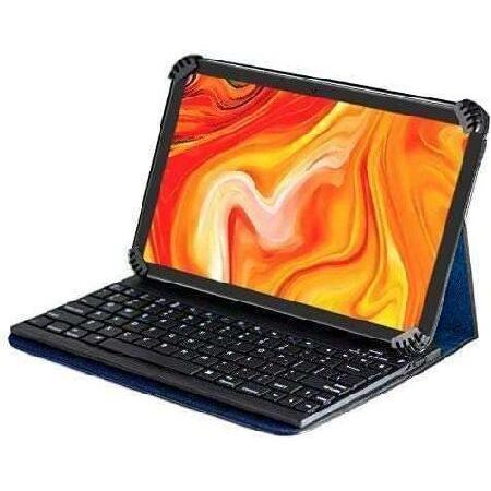 Navitechブルー回転Bluetoothキーボードケース JEJA 7インチAndroid