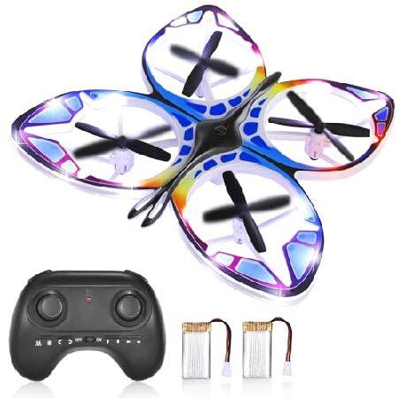 Authticar Mini RC Drone Butterfly for Beginners with Colorful