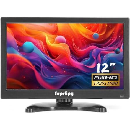 Suprlipy 12インチ FHD 小型IPSモニター LCDディスプレイスクリーン
