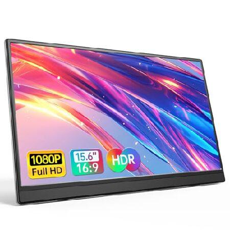 ポータブルモニター 15.6インチ 1080P USB-C HDMI 超薄型トラベル