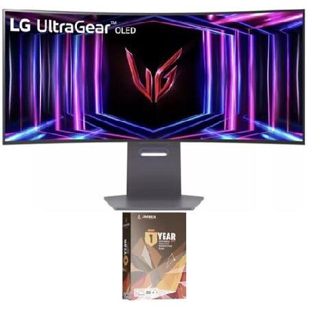 LG 34GS95QE-B 34 Inch Ultragear Curved OLED Gaming Monitor with 1