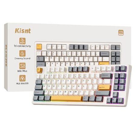 Kisnt KN85 Wireless Mechanical Gaming Keyboard, 75% Layout with