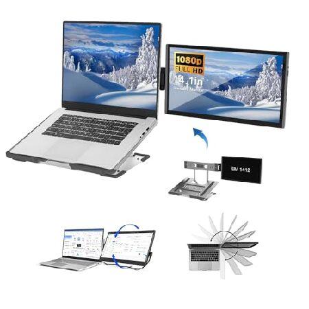ノートパソコン画面エクステンダー＆スタンド - 14インチ FHD 1080P