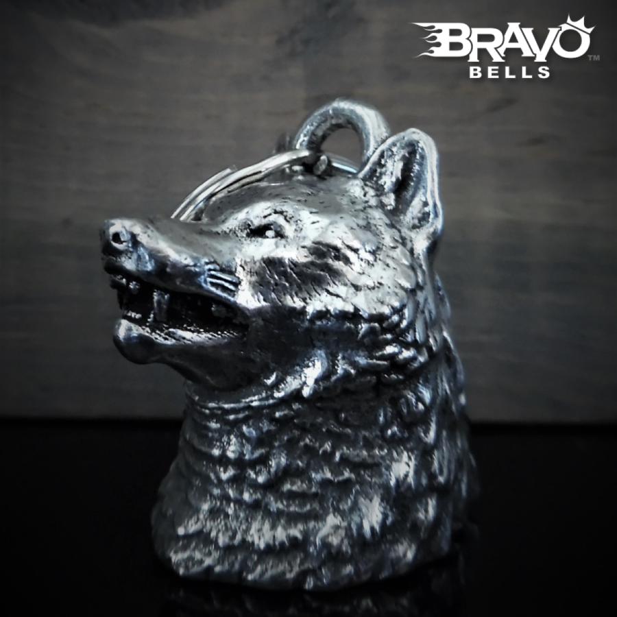 米国製 Bravo Bells ウルフ 3D ベル 狼 [Wolf Head] Made in USA 魔