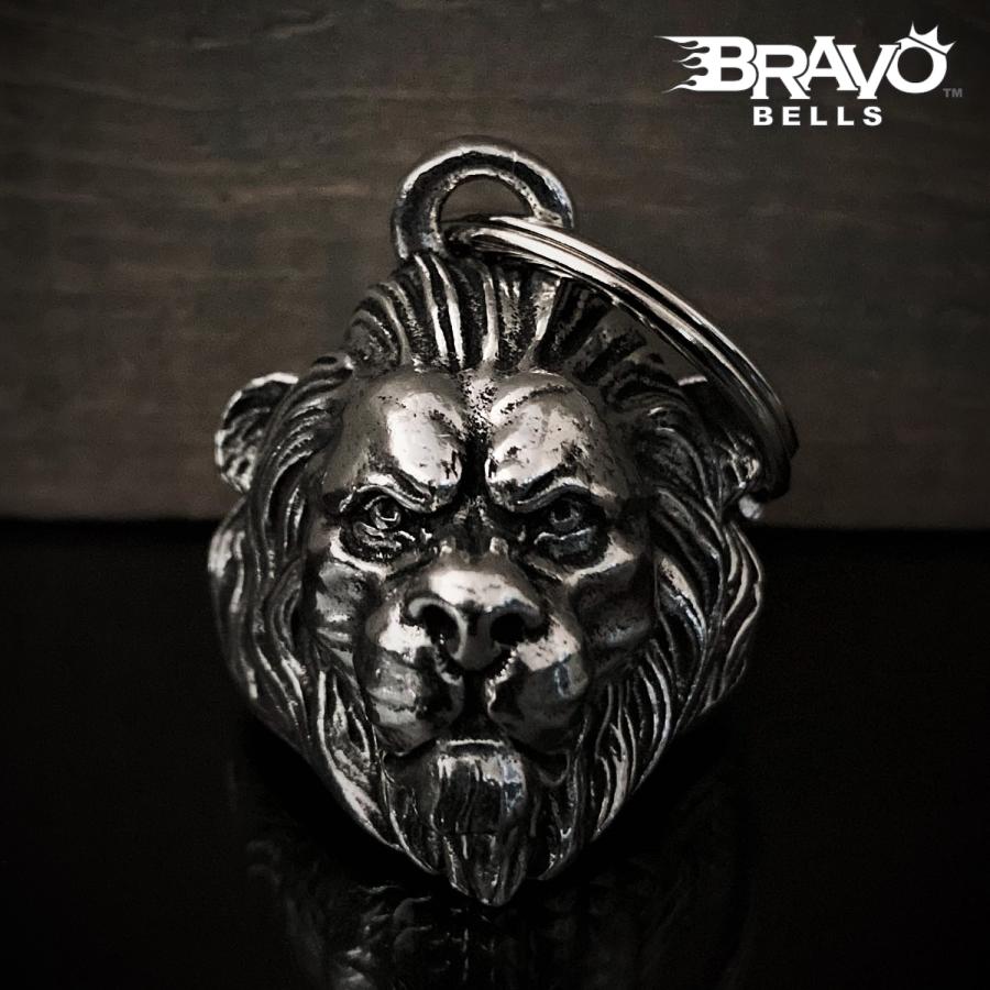 ライオン装飾の金属製ベル 米国製 Bravo Bells ライオン 3D ベル 獅子 [Lion Head] Made in USA