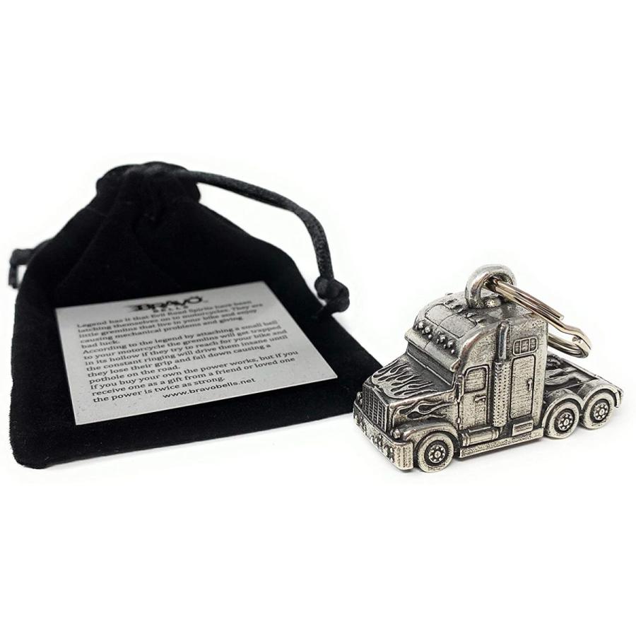 米国製 Bravo Bells セミトラック 3D ベル [Semi Truck] Made in USA 魔除け お守り バイク オートバイ