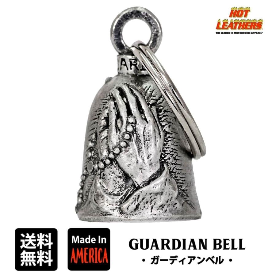 HOTLEATHERS ホットレザー 米国製 ベル Hands with Rosary ガーディアンベル MADE IN USA Guardian Bell お守り キーホルダー バイク｜harley