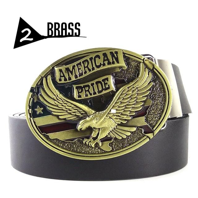 送料無料!】アメリカンプライドイーグルバックルPUレザーベルト