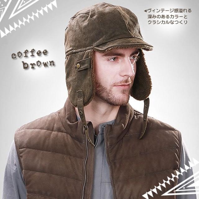 送料無料!】ウィンドプルーフフェイクレザーコーティングアビエーター