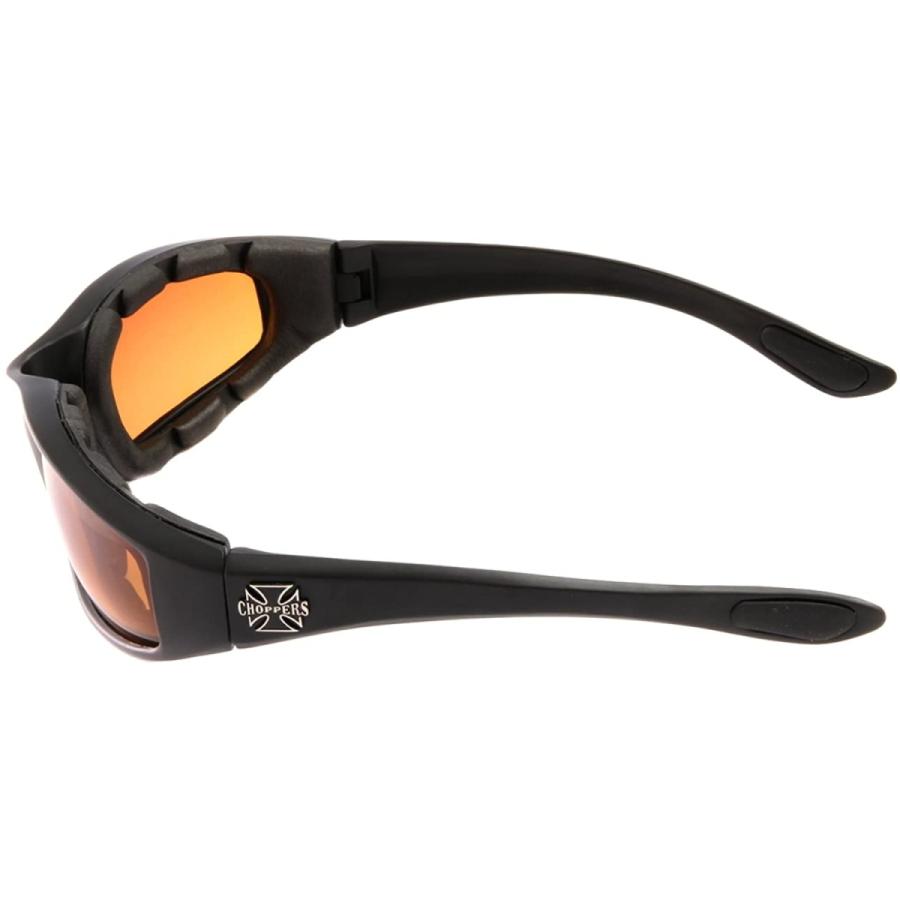バイク サングラス ゴーグル Choppers アンバー HDレンズ マット