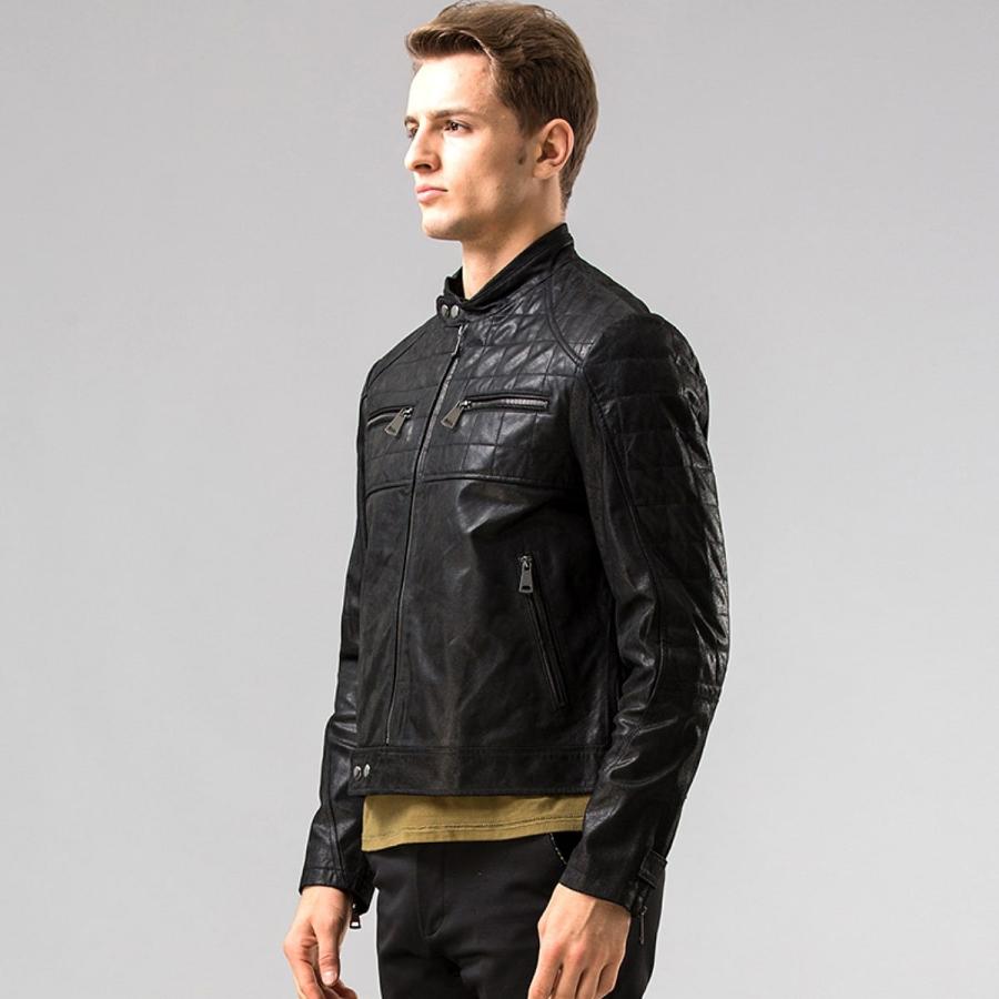 送料無料!】全10サイズ メンズブラックピッグスキンジェニュインレザー