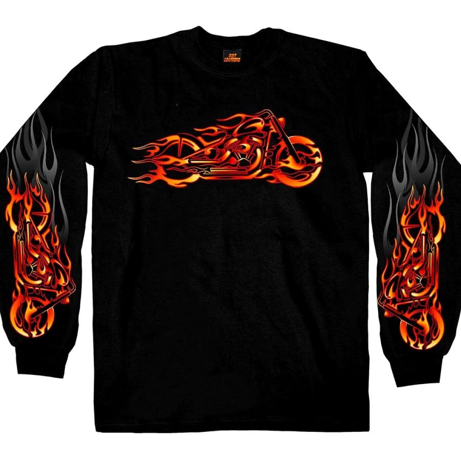 米国直輸入! ホットレザー ファイヤーボバー ロングスリーブ Tシャツ