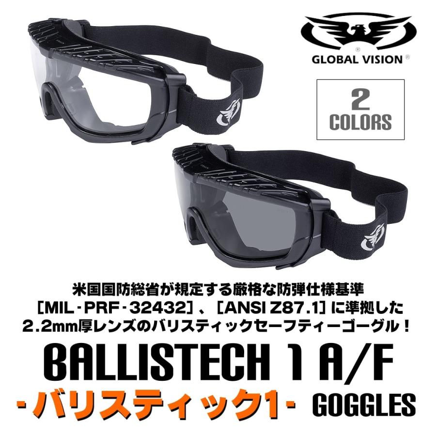 バイク サバゲー ゴーグル 超厚2.2mmレンズ GLOBAL VISION Ballistech