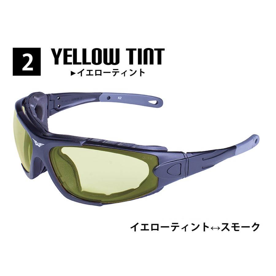 バイク 調光 サングラス ゴーグル サングラスケース付き GLOBAL VISION