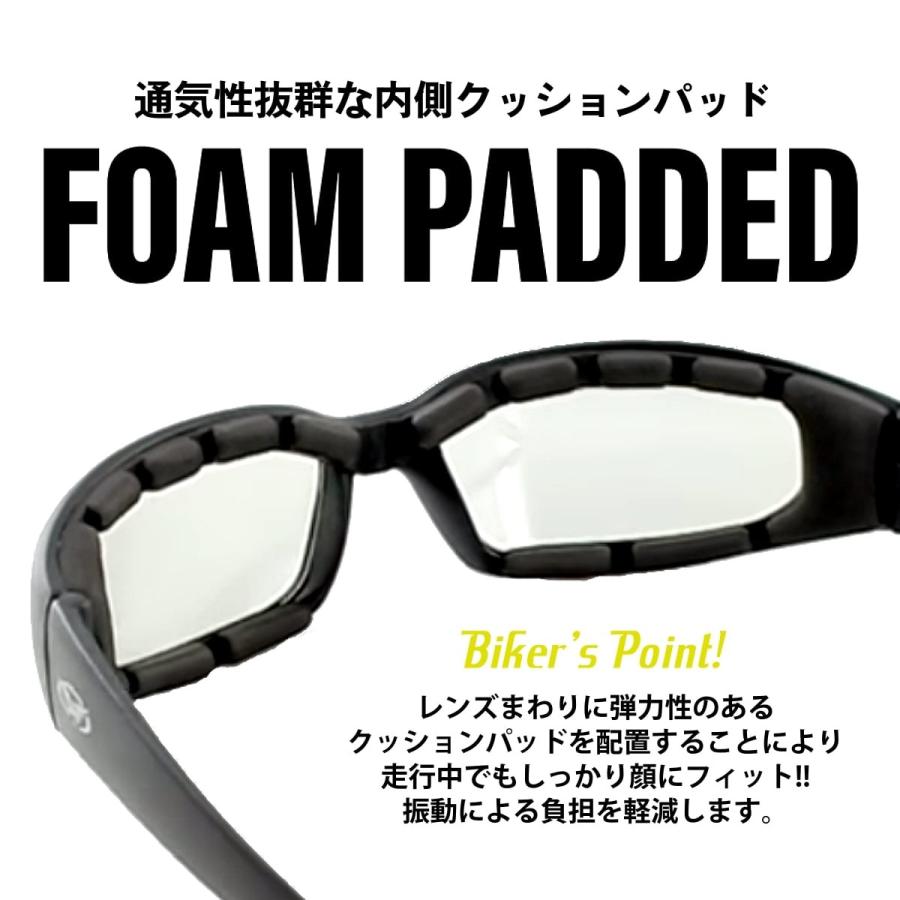 ゴーグルサングラス バイク サングラス ゴーグル GLOBAL VISION Triumphant レンズ
