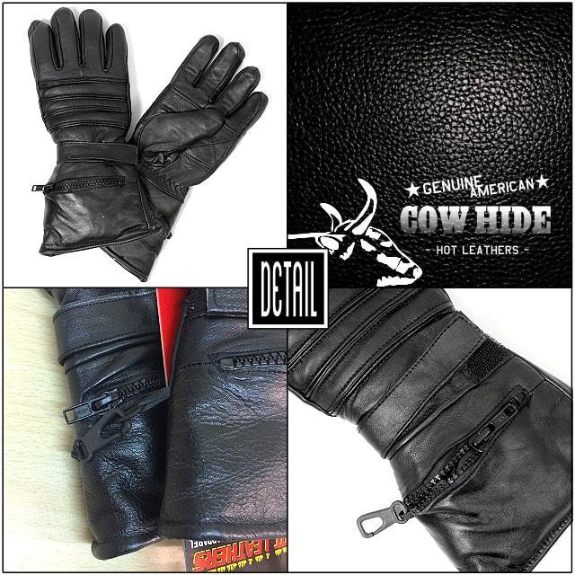 Hot Leathers ガントレット グローブ レザーグローブ 本革 牛革 Hot Leathers ガントレット グローブ レザーグローブ 本革 牛革
