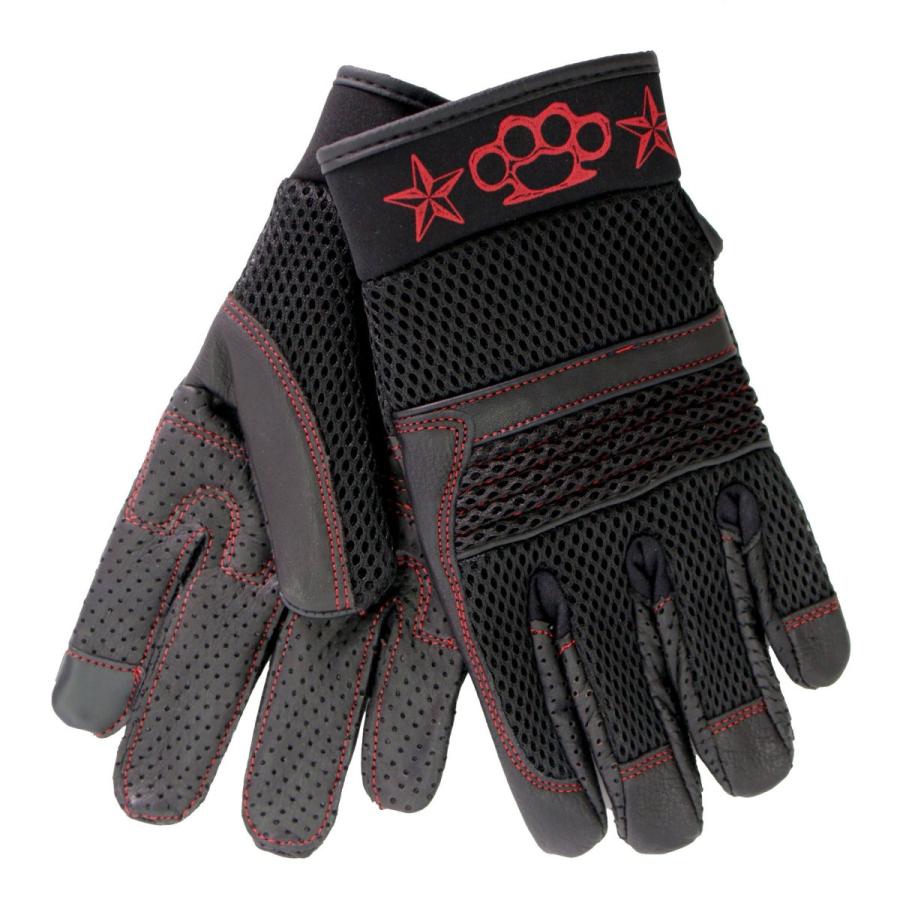 バイク メッシュ レザー グローブ Mesh ＆ Leather Reflective Glove