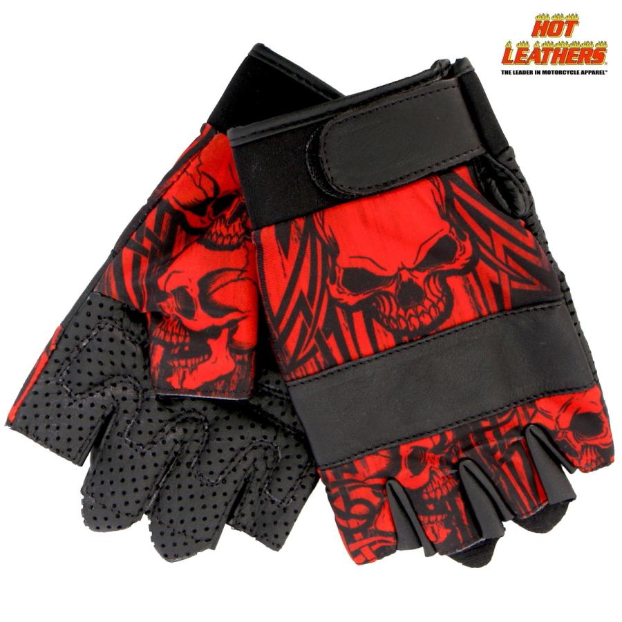 【超希少・初期】Roen フィンガーレス レザーグローブ 蛇柄 HYDE着用同型 バイク フィンガーレス グローブ Sublimated Leather Over Top Skulls