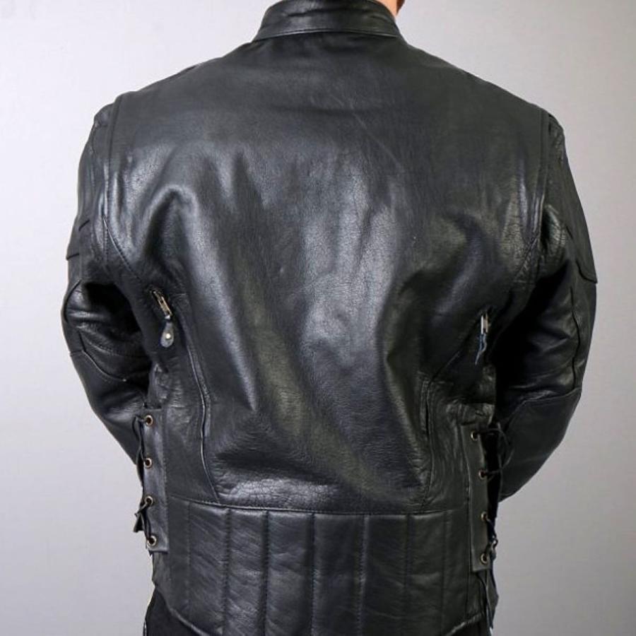 売り切り！ ☆美品☆ HOT LEATHERS レザージャケット 大きいサイズ 送料無料!】ホットレザー 本革 メンズ モーターサイクル レザー
