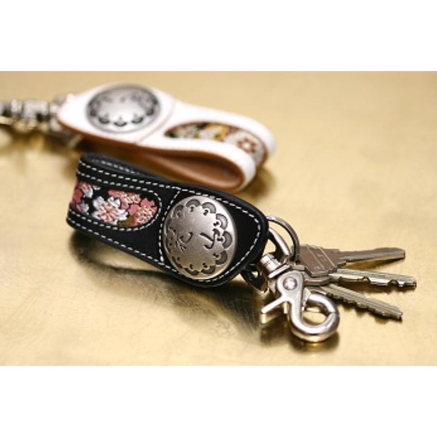 DEGNER/デグナー】和柄キーホルダーハーレー！レザー！バイク！本革