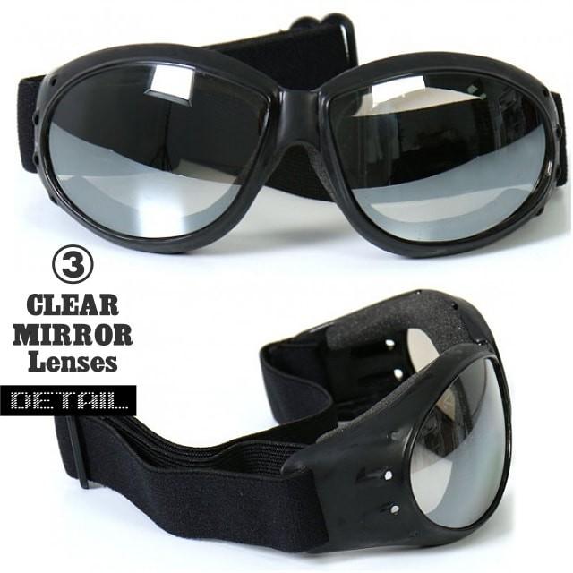 バイク ゴーグル ライダーズゴーグル 選べるレンズカラー