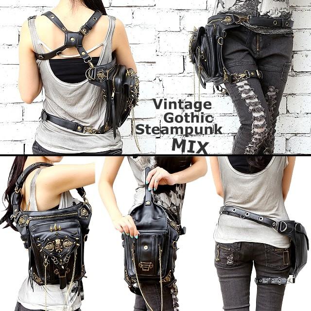 ヒップバッグ レッグバッグ PUレザー ホルスター レディースレザー