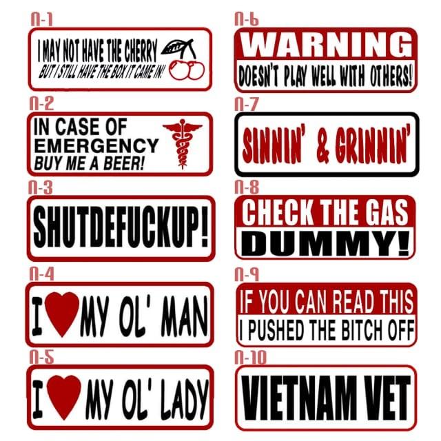 米国直輸入! HOTLEATHERS【N】全20種 ステッカー バイカー ヘルメット