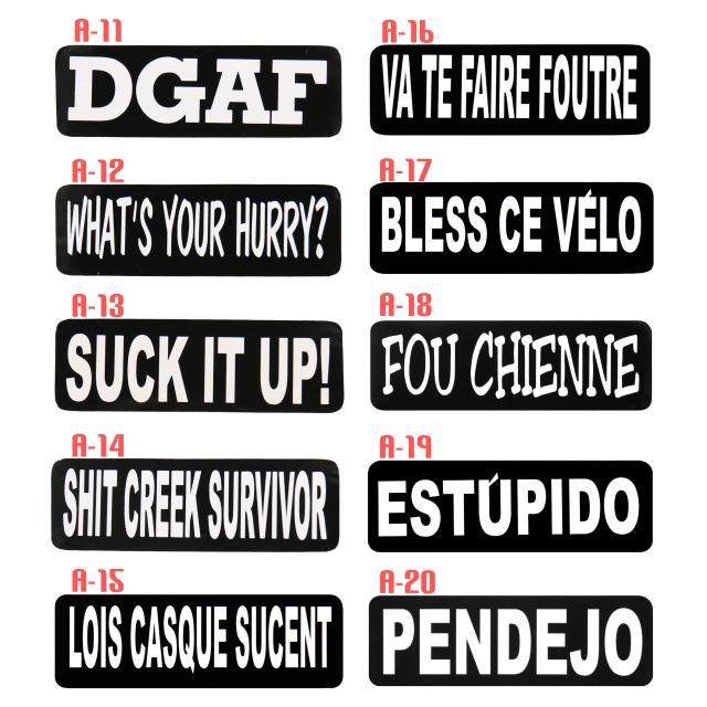 米国直輸入! HOTLEATHERS【A】全20種 ステッカー バイカー ヘルメット