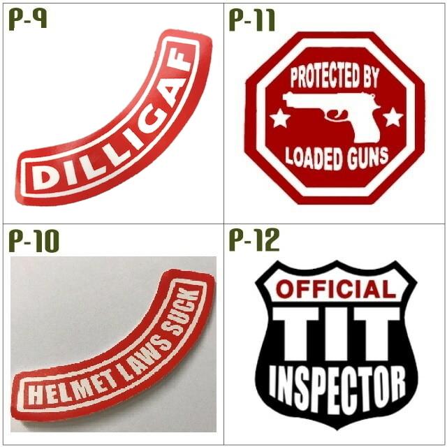 米国直輸入! HOTLEATHERS【P】全20種 ステッカー バイカー ヘルメット