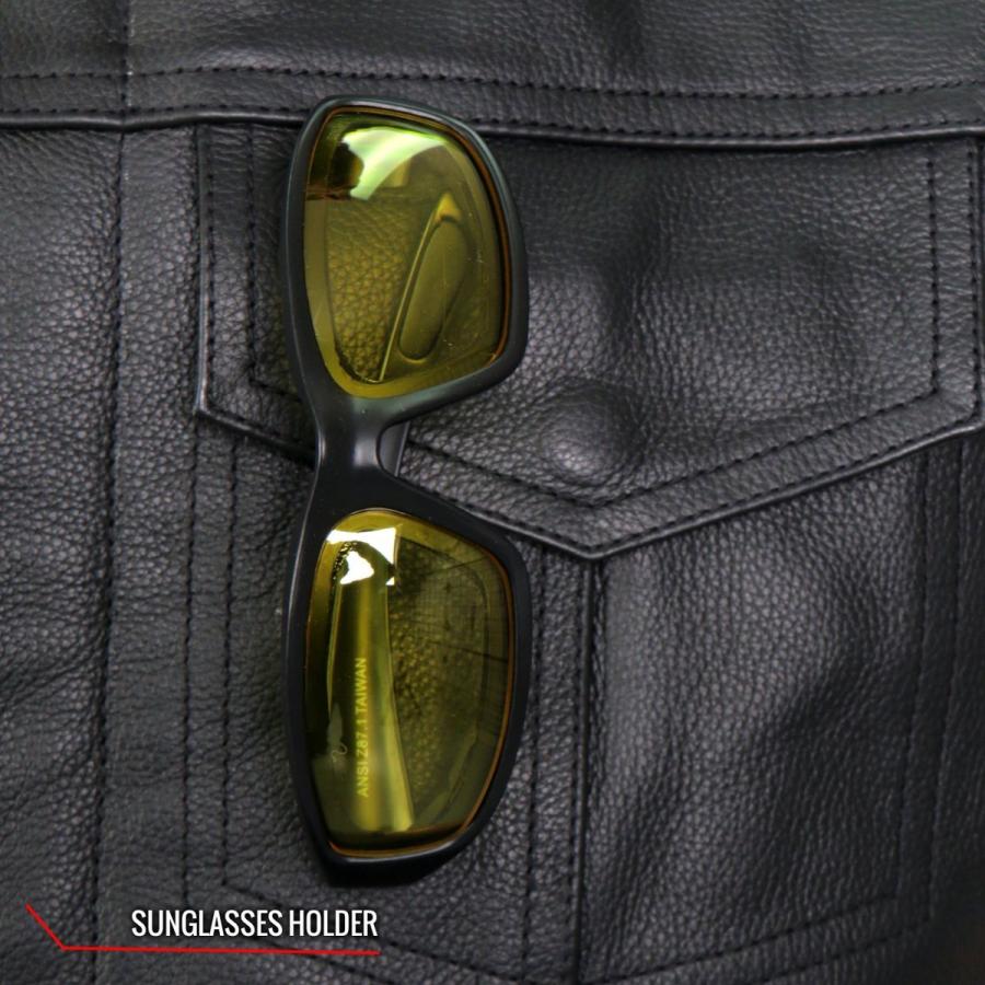 Hot Leathers バイク レザーベスト 本革 牛革 Over The Top Skull