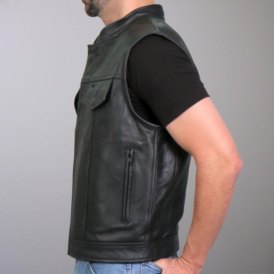 Hot Leathers バイク レザーベスト 本革 牛革 Mexican Blanket